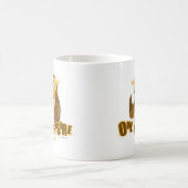 Owl Be Sure Cute Cartoon Fun Bird Art Koffiemok (Center)