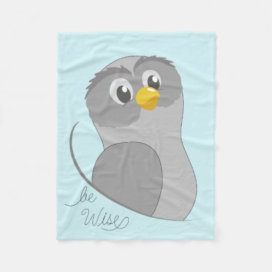 Owl-Be Wise Fleece Blanket Deken (Voorkant)