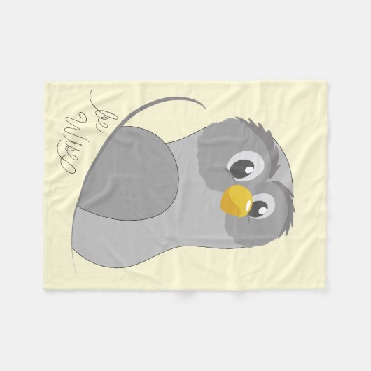 Owl-Be Wise Fleece Blanket Deken (Voorkant (Horizontaal))