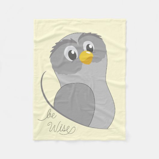 Owl-Be Wise Fleece Blanket Deken (Voorkant)