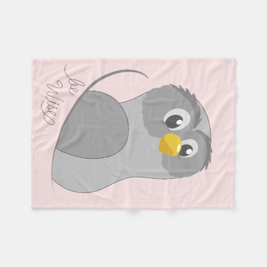 Owl-Be Wise Fleece Blanket Deken (Voorkant (Horizontaal))