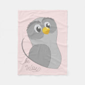 Owl-Be Wise Fleece Blanket Deken (Voorkant)