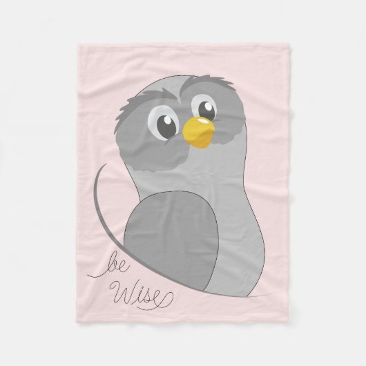 Owl-Be Wise Fleece Blanket Deken (Voorkant)