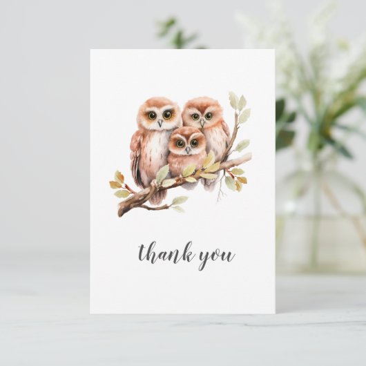 Owl Bedankt voor je creditcard (Staand voorkant)