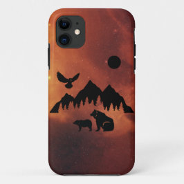 Owl, Beren en bergen Case-Mate iPhone Case