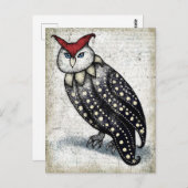 Owl bij Briefkaart Afstuderen (Voorkant / Achterkant)