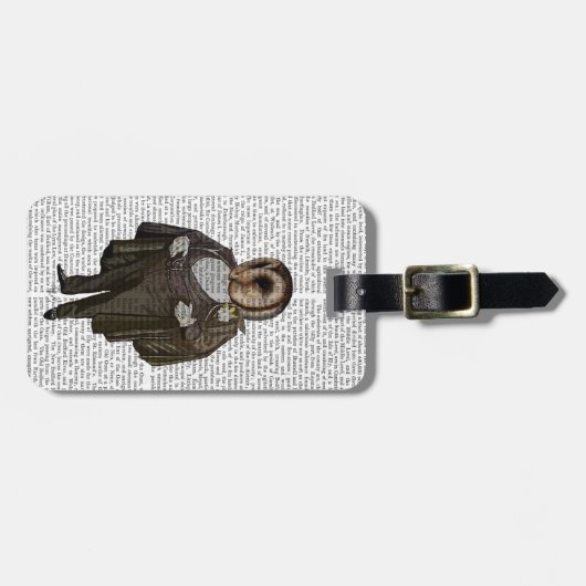 Owl bij de opera bagagelabel (Voorkant horizontaal)