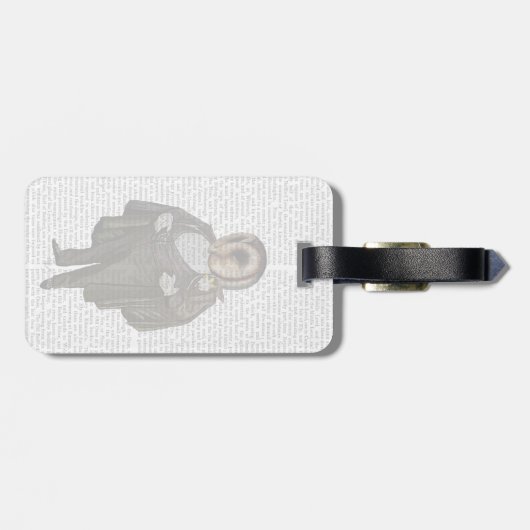 Owl bij de opera bagagelabel (Achterkant horizontaal)