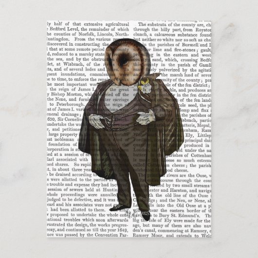 Owl bij de opera briefkaart (Voorkant)