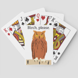 Owl Birch alstublieft kaarten afspelen