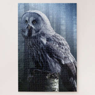 Owl Bird Animal Woodland Forest Jigzaag Puzzle Legpuzzel