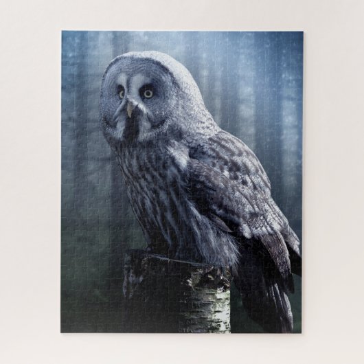 Owl Bird Animal Woodland Forest Natuur Legpuzzel (Verticaal)