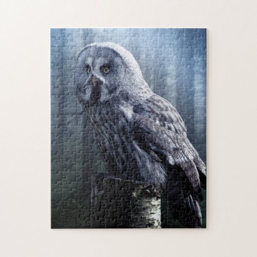 Owl Bird Animal Woodland Forest Natuur Legpuzzel (Verticaal)