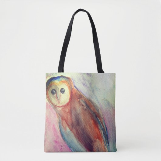 Owl Bird Art Tote Bag (Voorkant)