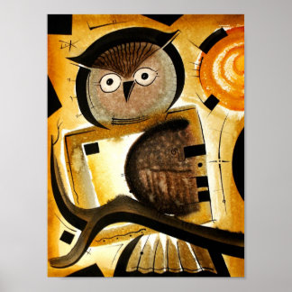 Owl bird dk_2005aug8r poster