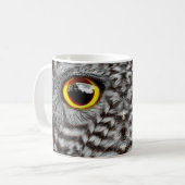 Owl Bird Eyes Coffee Mok, Cup Koffiemok (Voorkant links)