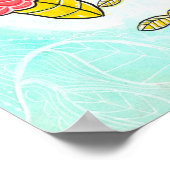 Owl Bird Garden Forest Waterverf Ink Art Print (Hoek)