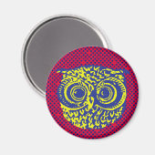 owl bird graphic magneet (Voorkant / Achterkant)