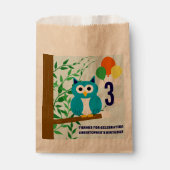 Owl Birthday Bedankzakje (Voorkant)