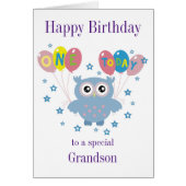 Owl Birthday Card voor grootouders (Voorkant)