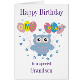 Owl Birthday Card voor grootouders
