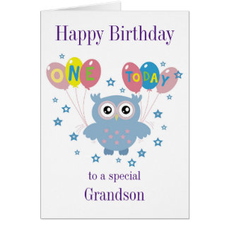 Owl Birthday Card voor grootouders