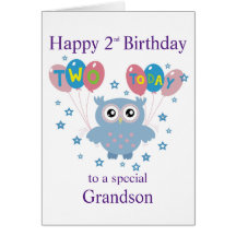 Owl Birthday Card voor grootouders
