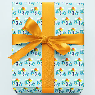 Owl Birthday Inpakpapier Vel