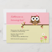 Owl Birthday Invitation Kaart (Voorkant)