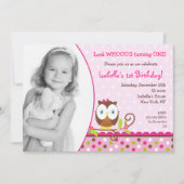 Owl Birthday Invitations Kaart (Voorkant)