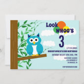 Owl Birthday Kaart (Voorkant)