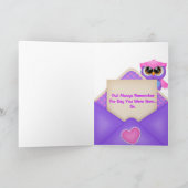 Owl Birthday Kaart (Binnen)