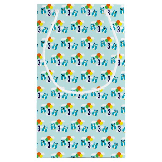 Owl Birthday Klein Cadeauzakje (Achterkant)