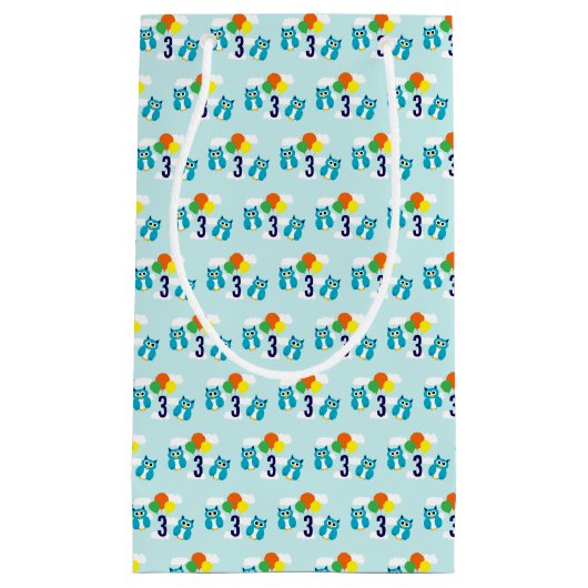 Owl Birthday Klein Cadeauzakje (Voorkant)