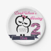 Owl Birthday Paper Bord (Voorkant)