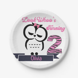 Owl Birthday Paper Bord