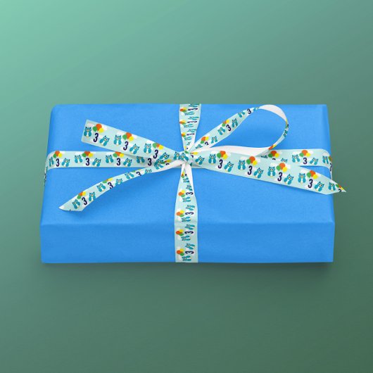 Owl Birthday Satijnen Lint