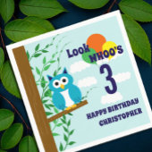 Owl Birthday Servet