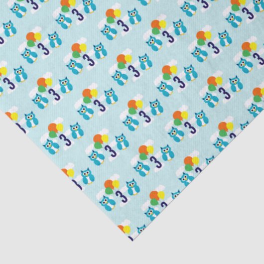 Owl Birthday Tissuepapier (Detail)