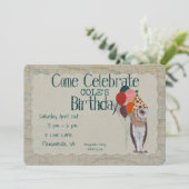 OWL Birthday Uitnodiging (Staand voorkant)