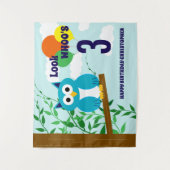 Owl Birthday Wandkleed (Voorkant)