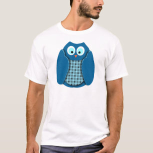 Owl - Blauw met pooldots T-shirt
