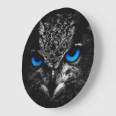Owl blauwe ogen grote klok (Hoek)
