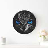 Owl blauwe ogen grote klok (Huis)