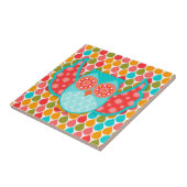 Owl Boheme Blu Tegeltje (Zijkant)