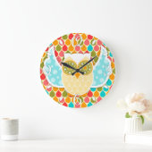 Owl Boheme White Owl Clock Grote Klok (Huis)