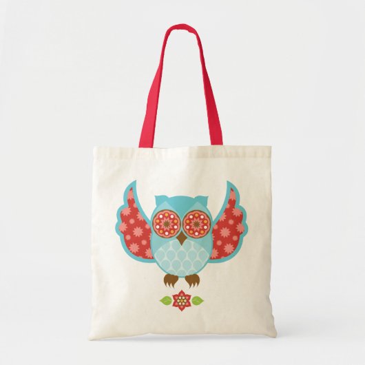Owl Bohemian Blu Bag Tote Bag (Voorkant)