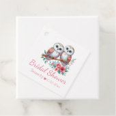 Owl Boho Rustic Country Woodland Bridal Shower Bedankjes Labels (In situ)