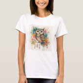 owl boho women T-Shirt (Voorkant)