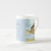 Owl Bone China Porselein Kop (Voorkant rechts)